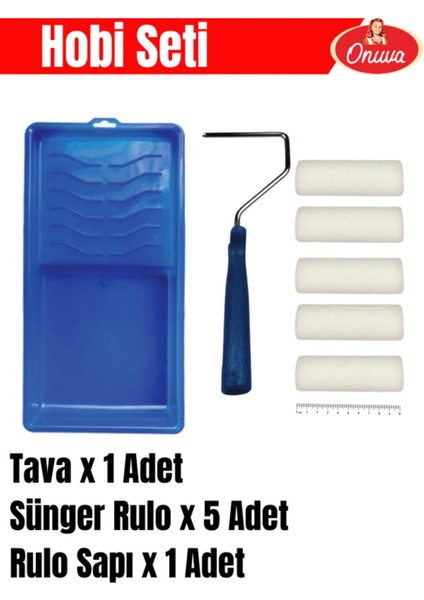 5'li Hobi Seti Sünger Rulo , Sap , Tava