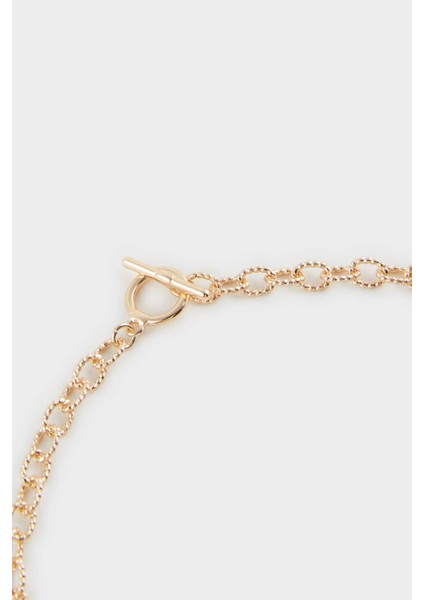 Kadın Amour Charmlı Gold Kolye F0807AXNS