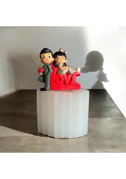 Sevgili Çift ve Aşk Yazısı Silikon Kalıp fiyatları