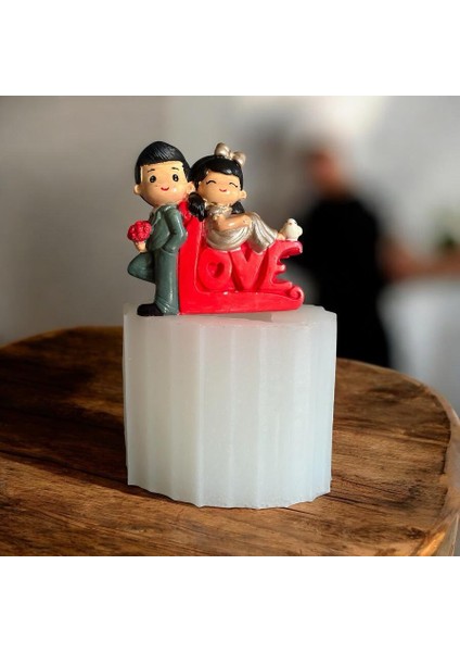 Sevgili Çift ve Aşk Yazısı Silikon Kalıp indirimleri