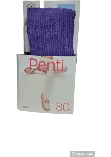 Kadın Mor Knit Külotlu Çorap