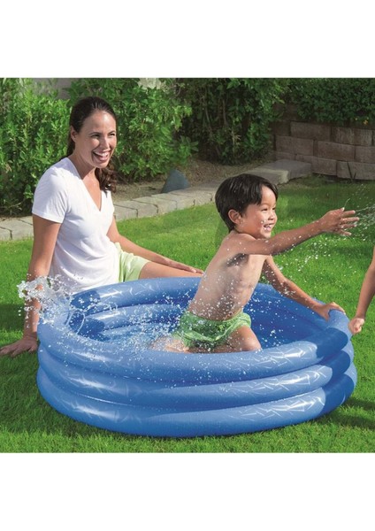 Şişme Havuz 3 Halkalı Mavi 51024