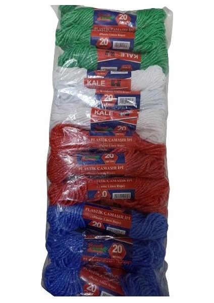 Plastik Çamaşır ipi 20 Metre 24 Adet (4989)