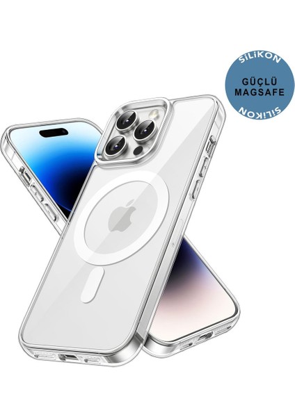 Apple iPhone 14 Pro Şeffaf Magsafe Kılıf Mtl Aksesuar