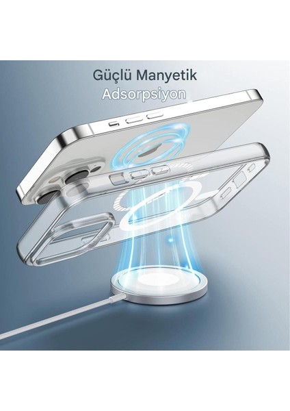 Apple iPhone 14 Pro Şeffaf Magsafe Kılıf Mtl Aksesuar