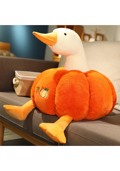 55 cm Balkabağı Ördek Yastık Peluş Oyuncak (Yurt Dışından)