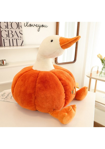 55 cm Balkabağı Ördek Yastık Peluş Oyuncak (Yurt Dışından)