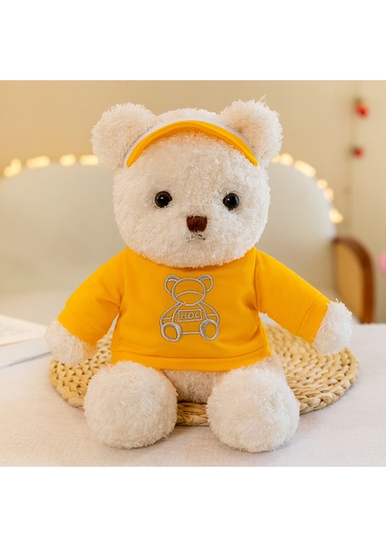 23 cm Golf Ayısı Sweatshirt Oyuncak Ayı Bebek Yatıştırıcı Bebek Peluş Oyuncak Hediye (Yurt Dışından)