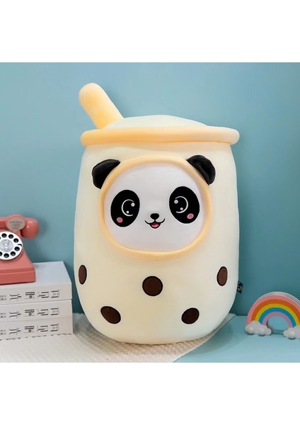 24 cm Sevimli Süt Çay Bardağı Peluş Oyuncak Bebek Yastık Hediye (Yurt Dışından)