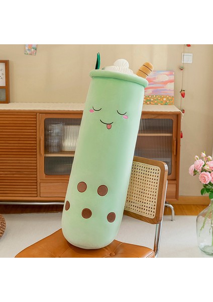 110 cm Sevimli Süt Çay Bardağı Peluş Oyuncak Bebek Yastık Hediye (Yurt Dışından)