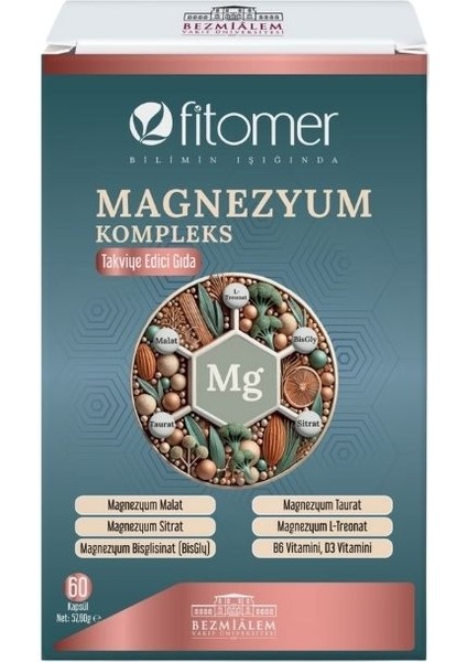 Magnezyum P5P B6 Vitamin ve D Vitamini 60 Kapsül 2 Li Fırsat Seti
