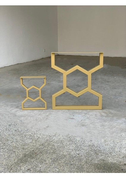Gold Metal Mobilya Ayakları Dekoratif Tasarım Masa Ayağı Siyah