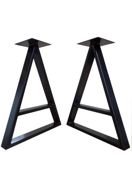 Üçgen Tasarım Profil Masa Ayağı Siyah Renk 1 Takım fiyatları