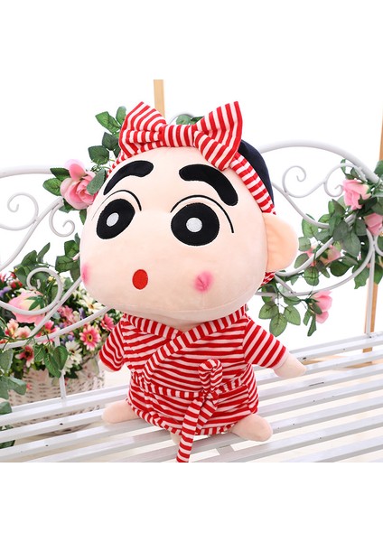 55 cm Crayon Shin-Chan Peluş Oyuncak Bebek Bebek Yastık Hediye (Yurt Dışından)