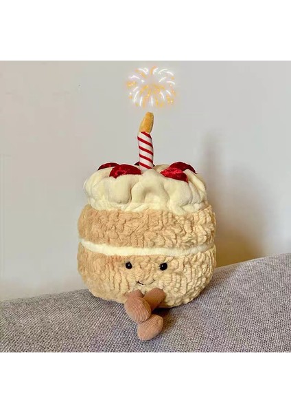 20 cm Doğum Günü Pastası Peluş Oyuncak Bebek Bebek Yastık Hediye Doğum Günü Şarkısı Söyleyebilir (Yurt Dışından) fiyatları