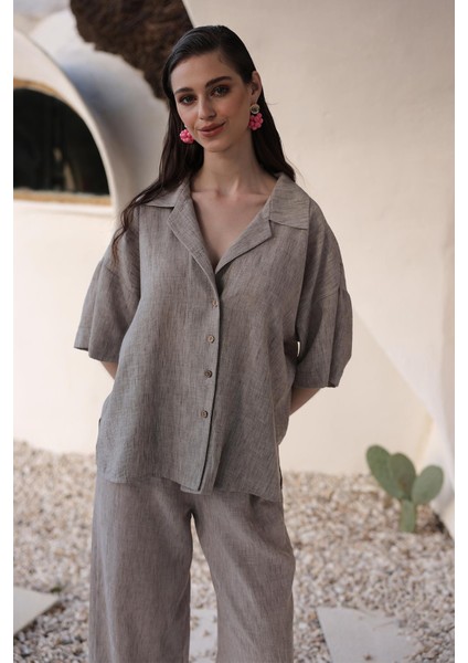 Yarasa Kol Gömlek Pantolon Takım Taş 9338-TK fiyatları