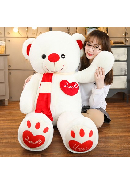 80 cm Sevimli Oyuncak Ayı Peluş Bebek Bebek Yastık Hediye (Yurt Dışından)