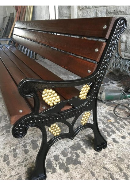 Döküm Bank Ahşaplı Bahçe Bankı Dış Mekan Bank 1 Adet modelleri