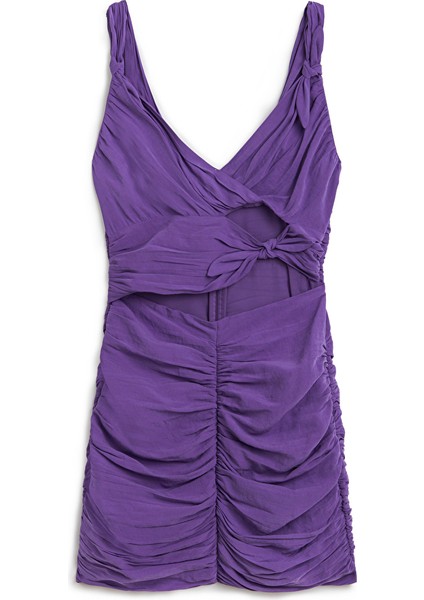 Drapeli Cutout Elbise IS1250002326017