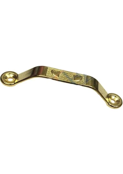 Dekoratif Zamak Kulp Dıştan - 64MM, Sarı, 100 Adet