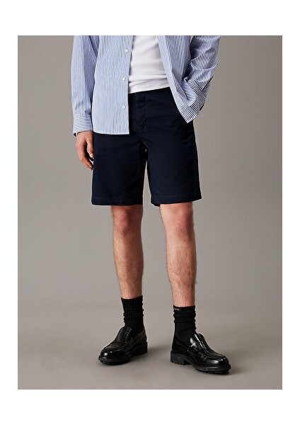 Classıc Cotton Chıno Short 9 In