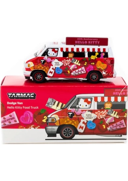 Works 1/64 Dodge Van Hello Kitty Food Truck