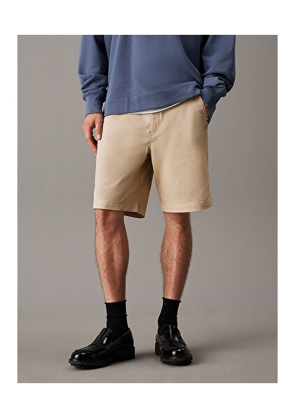 Classıc Cotton Chıno Short 9 In