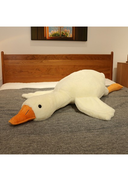 190 cm Beyaz Kaz Yastığı Yastık Peluş Oyuncak Bebek Doğum Günü Hediyesi (Yurt Dışından)