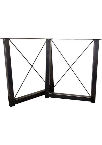 Masa Ayağı Siyah Metal Profil Masa Ayağı Çalışma Masası Ayağı