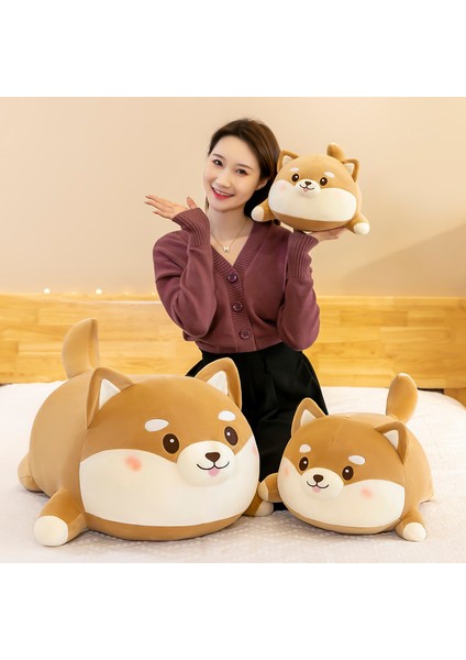 50 cm Corgi Köpek Peluş Oyuncak Bebek Yastık Hediye (Yurt Dışından)