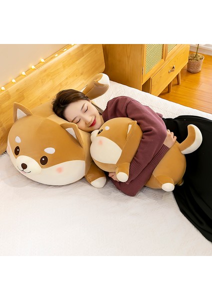 50 cm Corgi Köpek Peluş Oyuncak Bebek Yastık Hediye (Yurt Dışından)