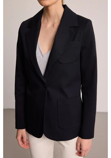 Blazer Ceket - Lacivert