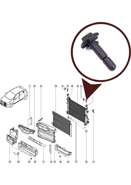 BSP977 Renault Captur Radyatör Pimi 397889173R