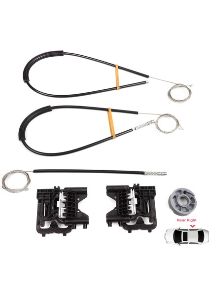 BWR5530 Land Rover Range Rover Sport Mk2 L494 2013-2022 LR078870 Için Arka Sağ Kapı Cam Kriko Tamir Seti modelleri