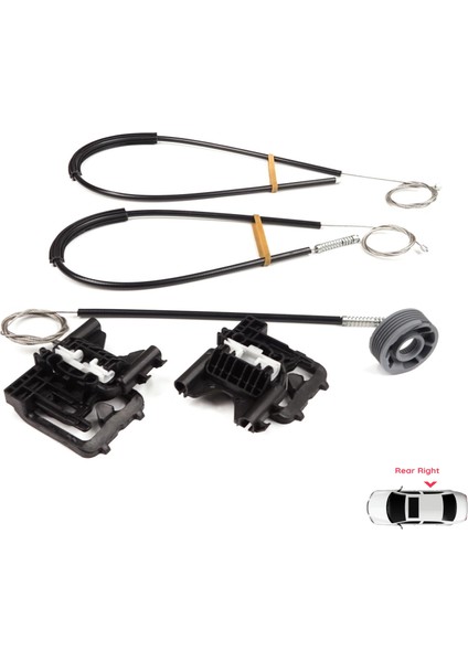 BWR5530 Land Rover Range Rover Sport Mk2 L494 2013-2022 LR078870 Için Arka Sağ Kapı Cam Kriko Tamir Seti indirimleri