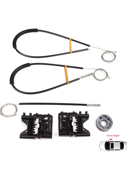 BWR5528 Land Rover Range Rover Sport Mk2 L494 2013-2022 LR077817 Için Ön Sağ Kapı Cam Kriko Tamir Seti modelleri