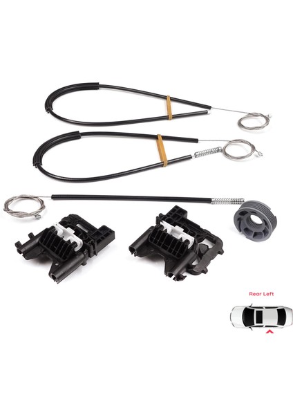 BWR5529 Land Rover Range Rover Sport Mk2 L494 2013-2022 LR078871 Için Arka Sol Kapı Cam Kriko Tamir Seti fırsatları