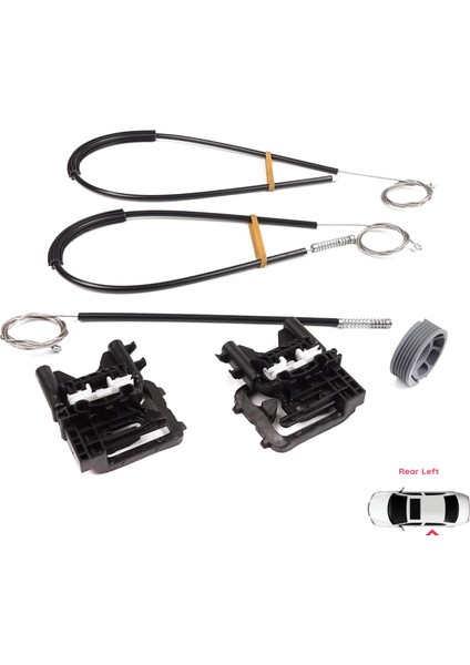 BWR5529 Land Rover Range Rover Sport Mk2 L494 2013-2022 LR078871 Için Arka Sol Kapı Cam Kriko Tamir Seti indirimleri