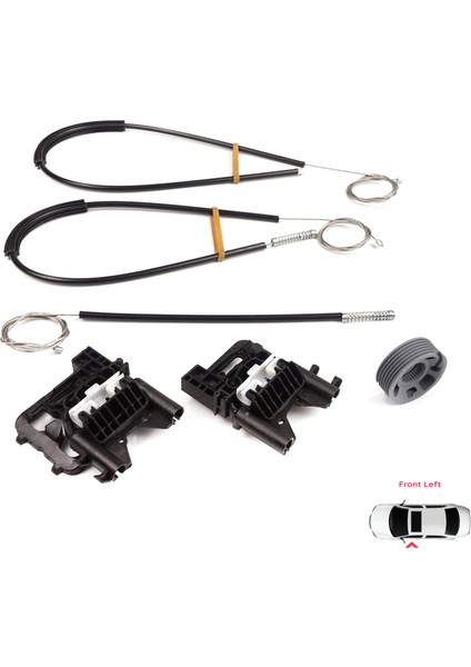 BWR5527 Land Rover Range Rover Sport Mk2 L494 2013-2022 LR077816 Için Ön Sol Kapı Cam Kriko Tamir Seti indirimleri