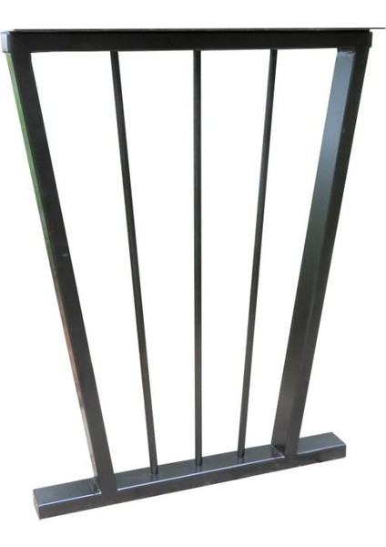Metal Yemek Masası Ayağı Profil Masa Ayakları Çalışma Masası Ayağı 1 Takım Siyah Renk fiyatları