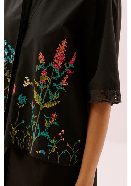 Kanaviçe Işlemeli Gömlek Standart Renk Y2563121_089 fırsatları