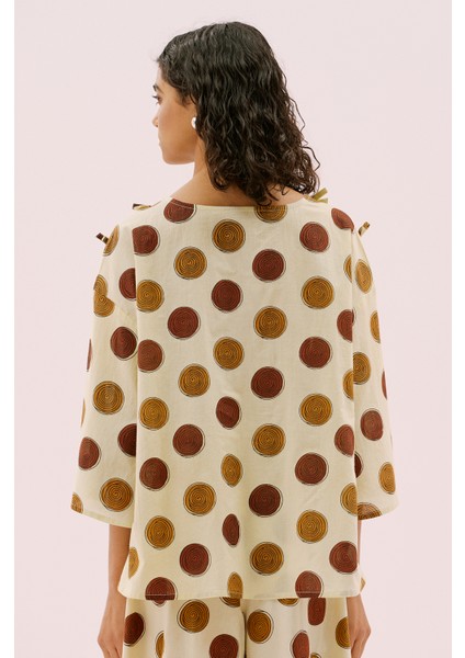 Cut Out Omuz Detaylı Bluz Standart Renk Y2564120_089