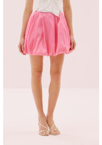Tafta Balon Mini Etek Pembe Y2515056_038