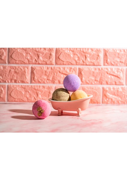 4'lü Banyo Topu Seti Lavanta - Misk - Vanilya - Gül 4x120 gr fırsatları