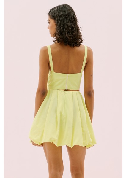 Tafta Balon Mini Etek Sarı Y2515056_009 fiyatları