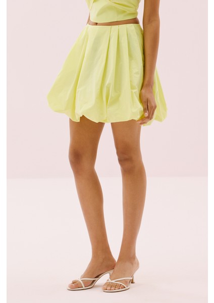 Tafta Balon Mini Etek Sarı Y2515056_009 modelleri