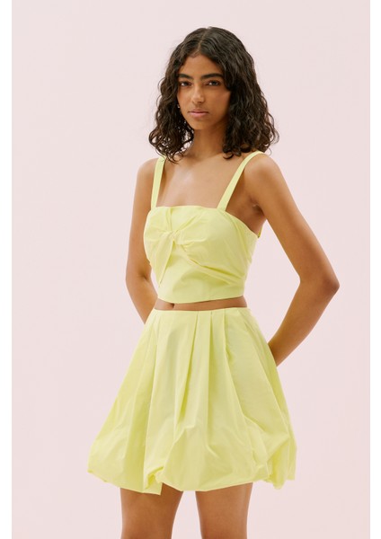 Tafta Balon Mini Etek Sarı Y2515056_009 fırsatları