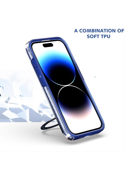 Iphhone 16 Pro Max Kılıf Manyetik Standlı Şarj Çift Katmanlı Pc Sert Kapak