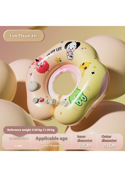 Yetişkin Çocuk Yüzme Halkası Pres Tipi Şişme Bebek Boyun Halkası Çift Katmanlı Koltuk Altı Halkası Kalınlaştırıcı Yüzme Halkası (Yurt Dışından)