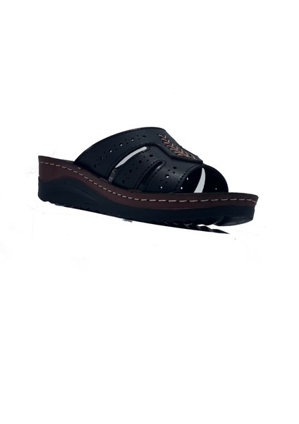 Siyah Rahat Şık Dışarı Içeri Kadın Terliği modelleri